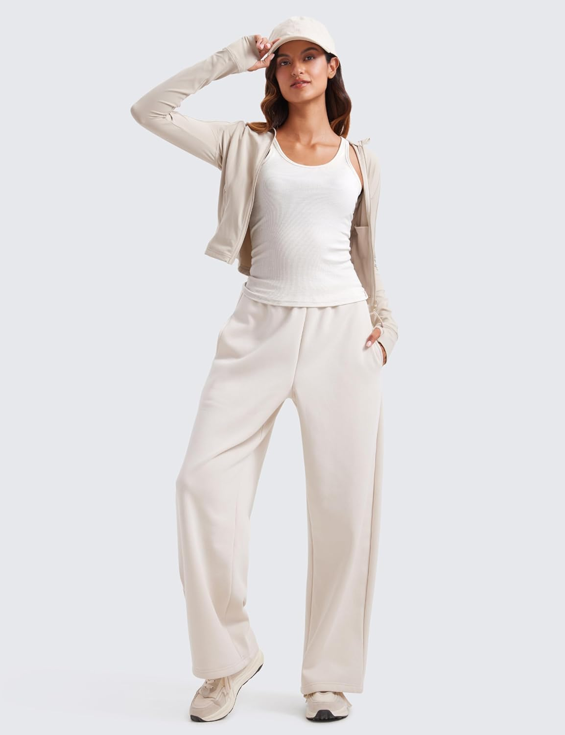 CRZ YOGA Womens Ribbed Modal Casual Tank Racerback Thin Strap Basic Sleeveless Shirts Going Out Fitted Workout Tops image number 4