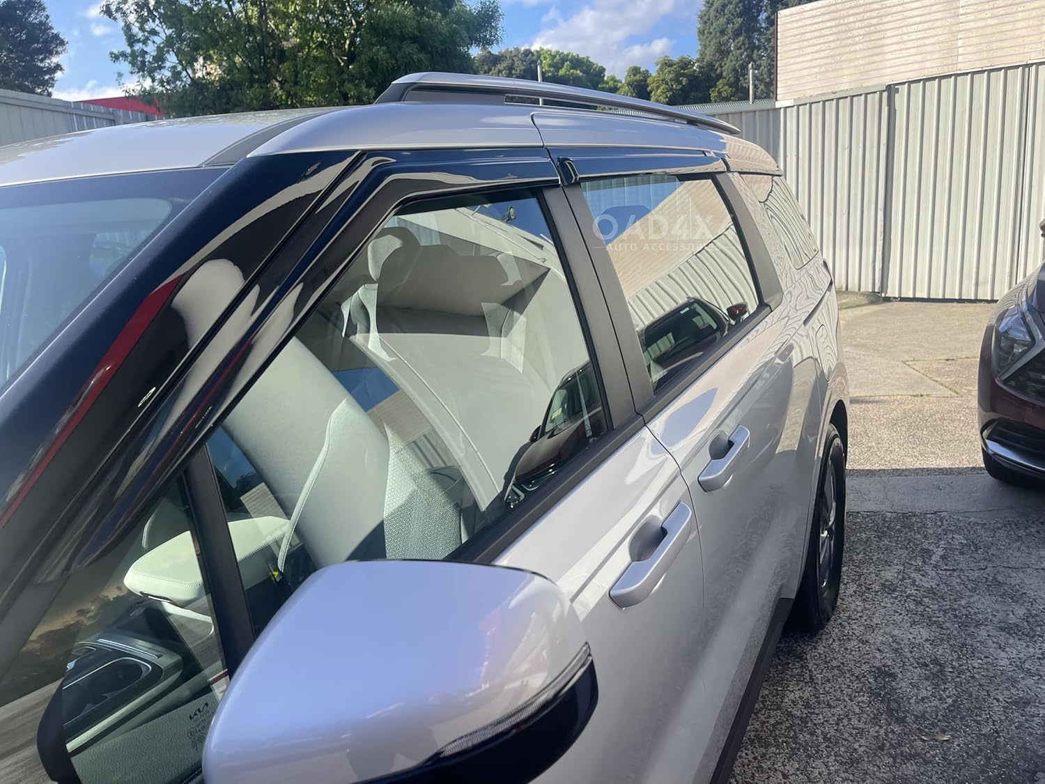 OAD4X4 Weathershields Compatible with KIA Carnival KA4 Series 2020-Onwards, Weather Shields Window Visors Wind Deflectors Sun Rain Guard 6PCS Set