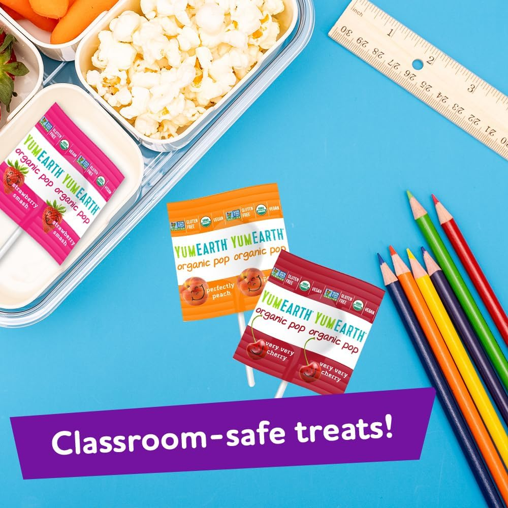 Yumearth Organic Lollipops, Assorted Flavors, 50 Count image number 5