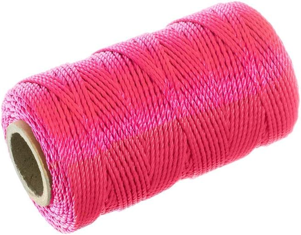 Paracord Planet Braided Nylon Mason Line - Moisture, Oil, Acid, Rot Resistant - Twine String for Marine, Masonry, Crafting, Gardening Uses 250 Feet Yellow
