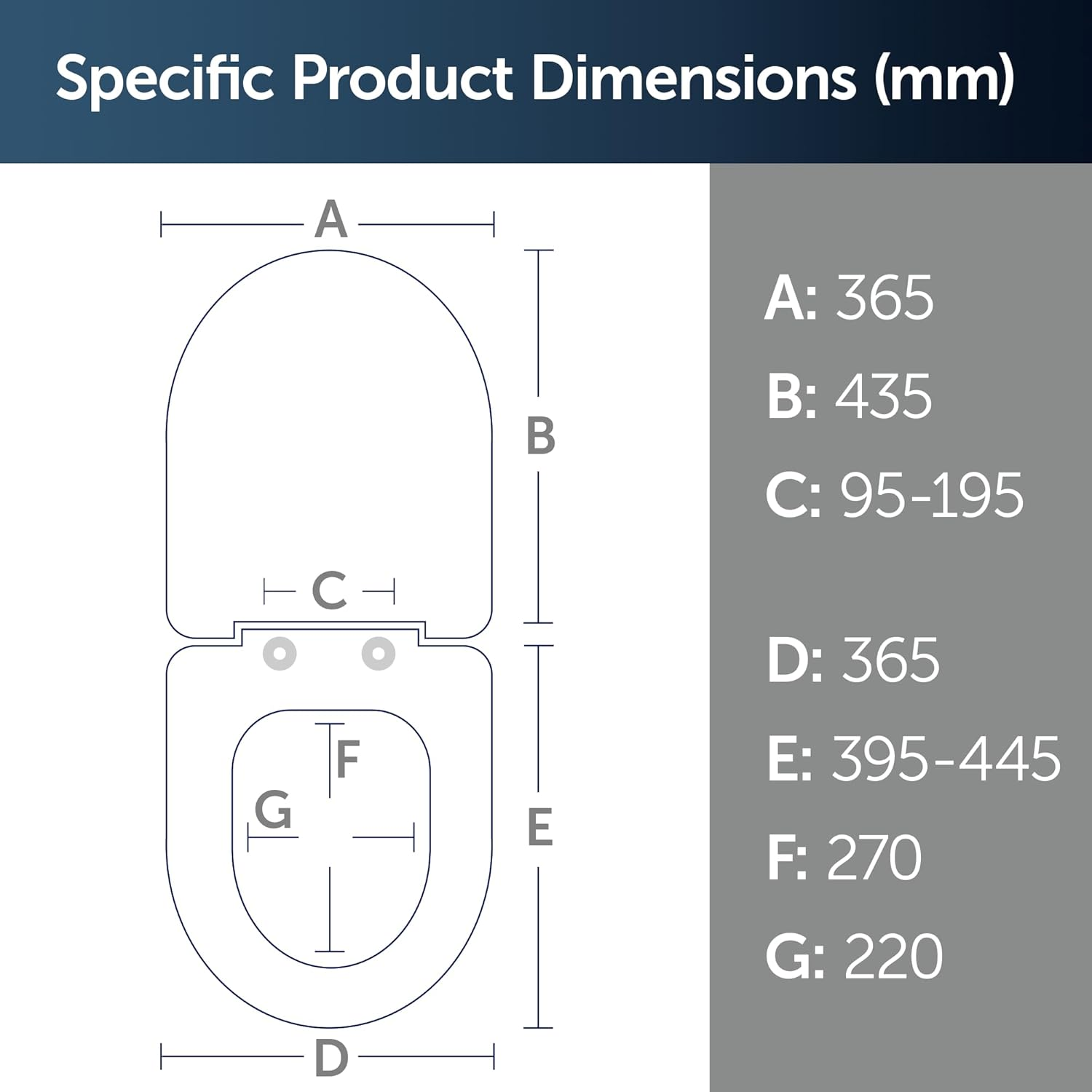 Toilet Seat - Ideal Standard Concept or Connect Soft Close Original Toilet Seat, E791701, White image number 6
