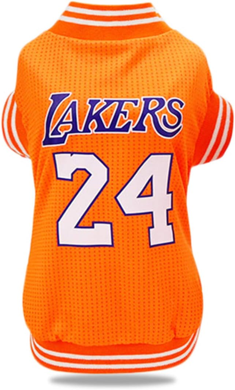 Dog Clothes Basketball Mesh Breathable T-Shirt,Pet Clothes Puppy Sportswear Spring/Summer Fashion Dog Shirt. (Red, Xx-Large)