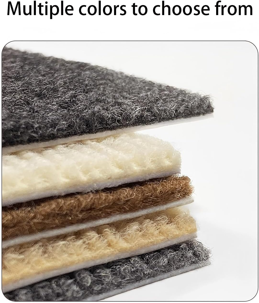 48PCS 30X30CM Self Adhesive 12-Inch Carpet Floor Tiles, Anti-Slip Reusable Squares Peel and Stick Carpet Floor Tile Easy Install DIY for Bedroom Living Room,Grey. image number 2