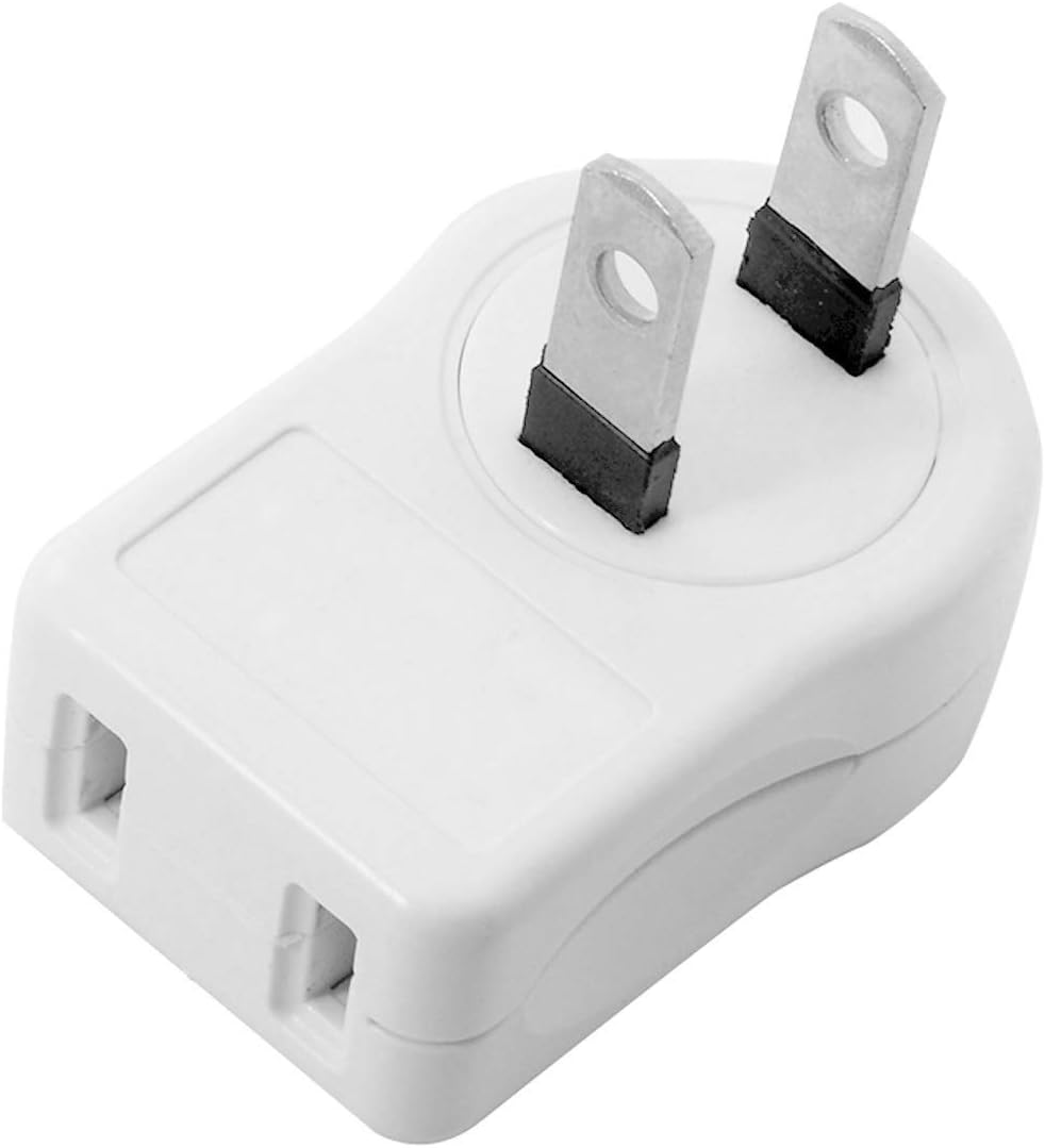 Cablecc NEMA 1-15P USA Outlet Saver Power Extension Adapter 2-Prong 2 Outlets 90 Degree Left Right Angled image number 3