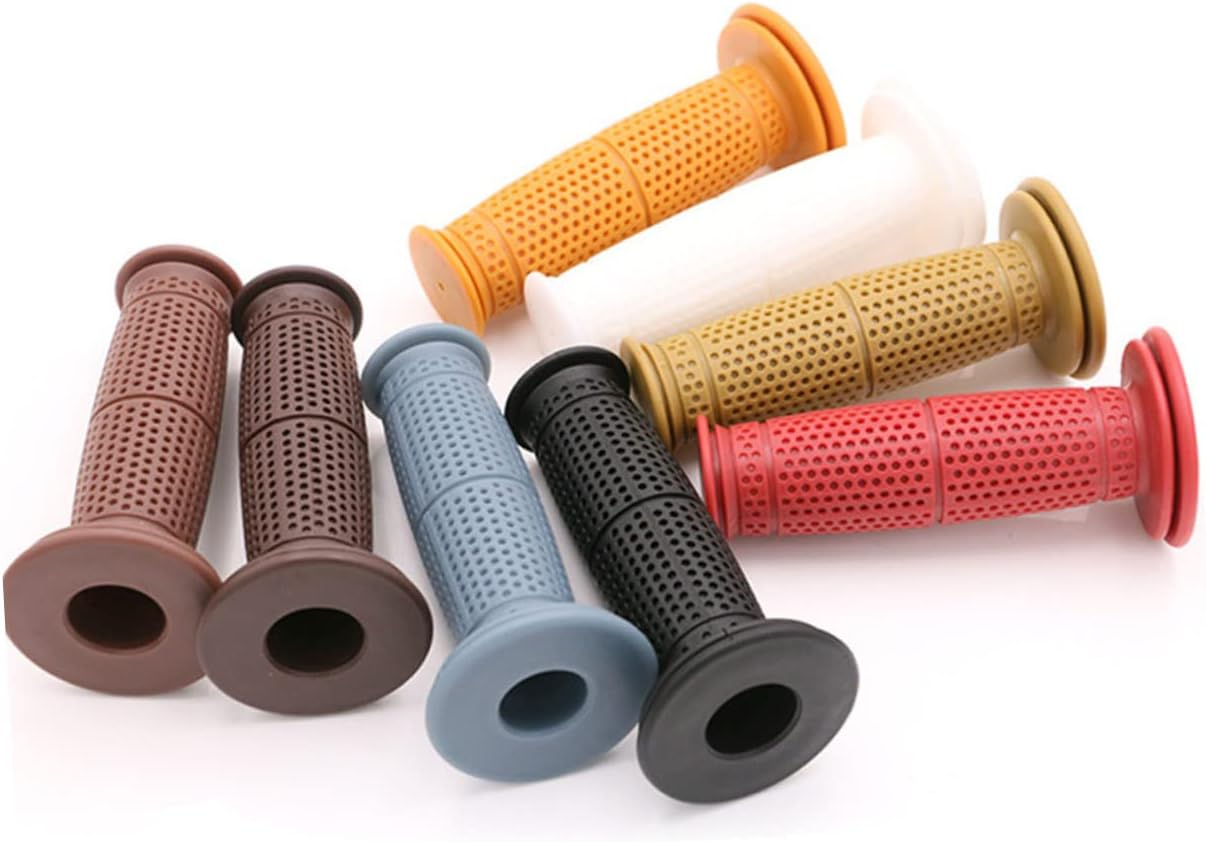 SUPVOX Classic Motorbike Accessories Motorcycle Rubber Grips Vintage Handlebar Tape Easy Installation for Riding Lovers image number 4