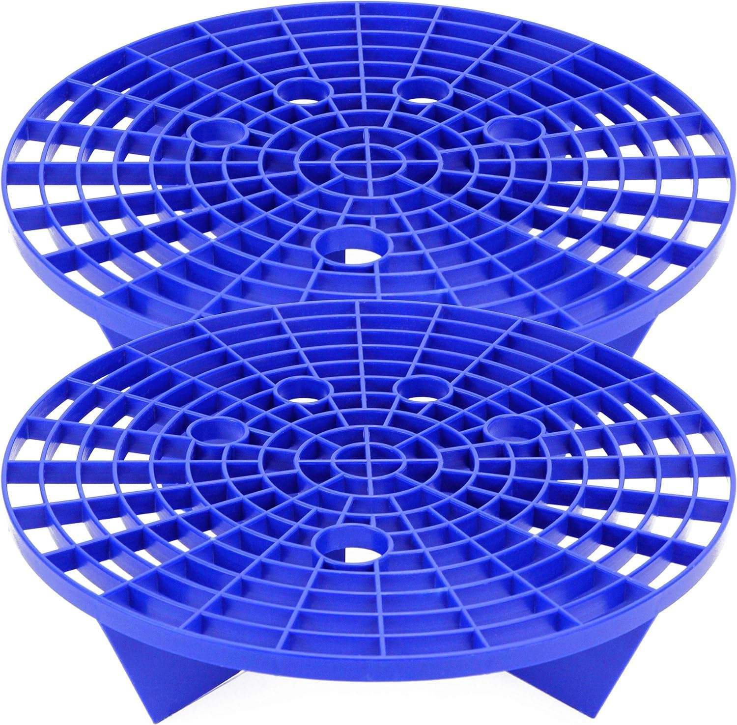 Grit Guard Insert &ndash; 2-Pack Automotive Bucket Insert for Car Wash, Removes Dirt & Debris from Wash Mitt, Microfiber, Sponges & Cloths, Blue, Grit Trap for Detail Kits image number 1