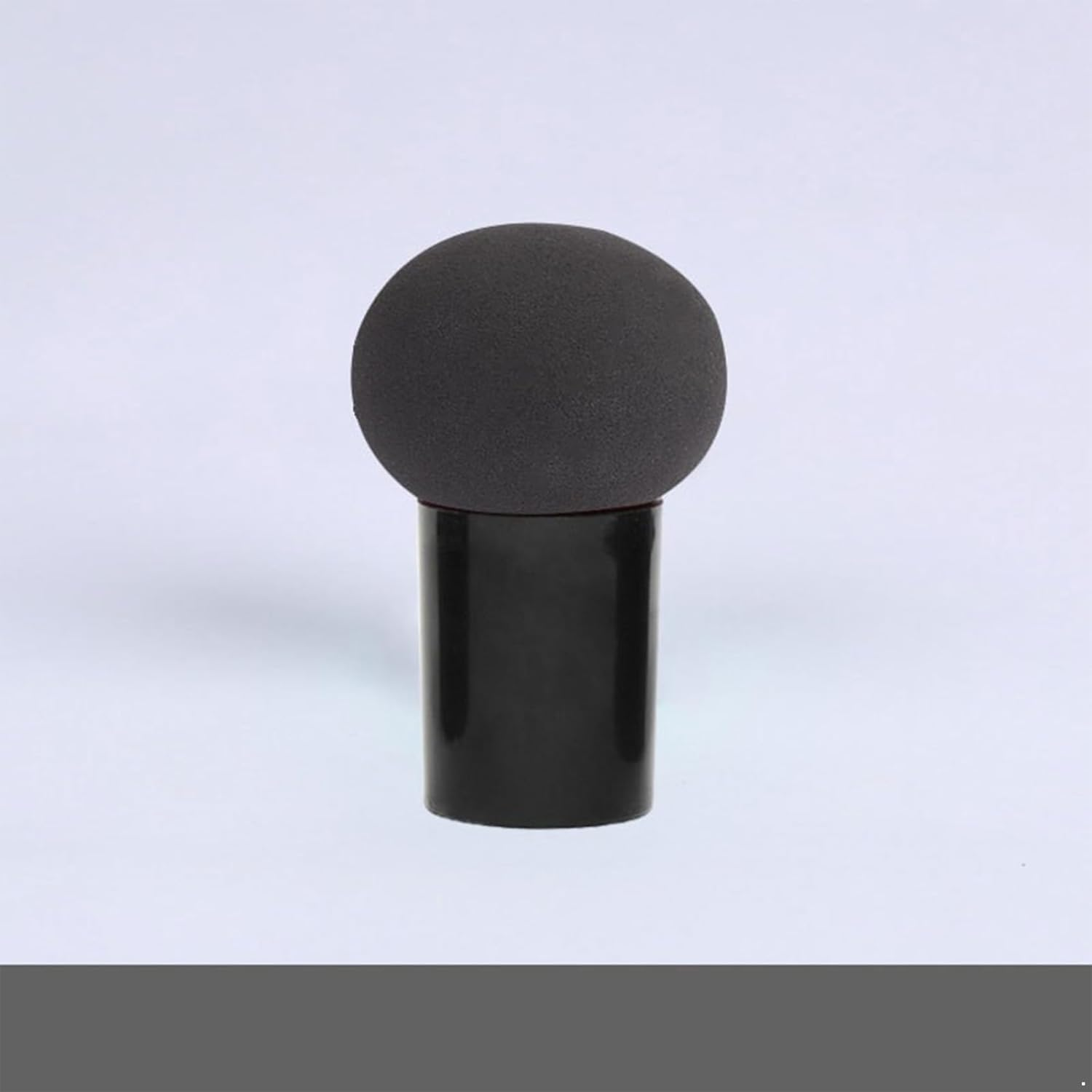 Raenseen Soft Mushroom Head Makeup Sponge with Handle for Liquid Foundation Cream Blush Air Cushion Powder Puff Blending Tool 1 Piece Black One Size image number 2