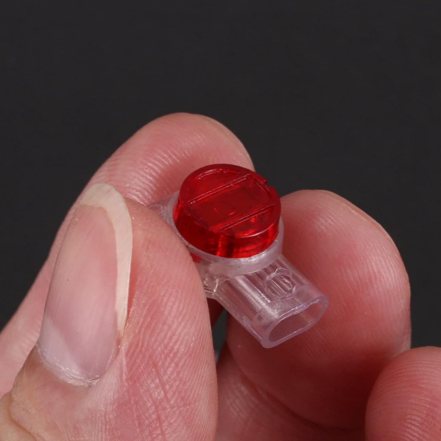 110PCS Gel Splice UR Connector 3 Port Wire Connectors (Red+Clear) image number 6