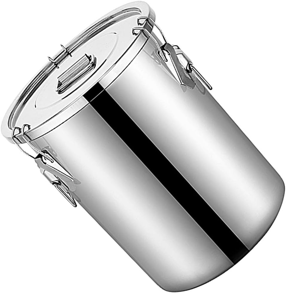 Fenteer for the Kitchen Stainless Steel - Great for Kitchen Counter, Food Storage Container, And, Silver, 9L image number 3