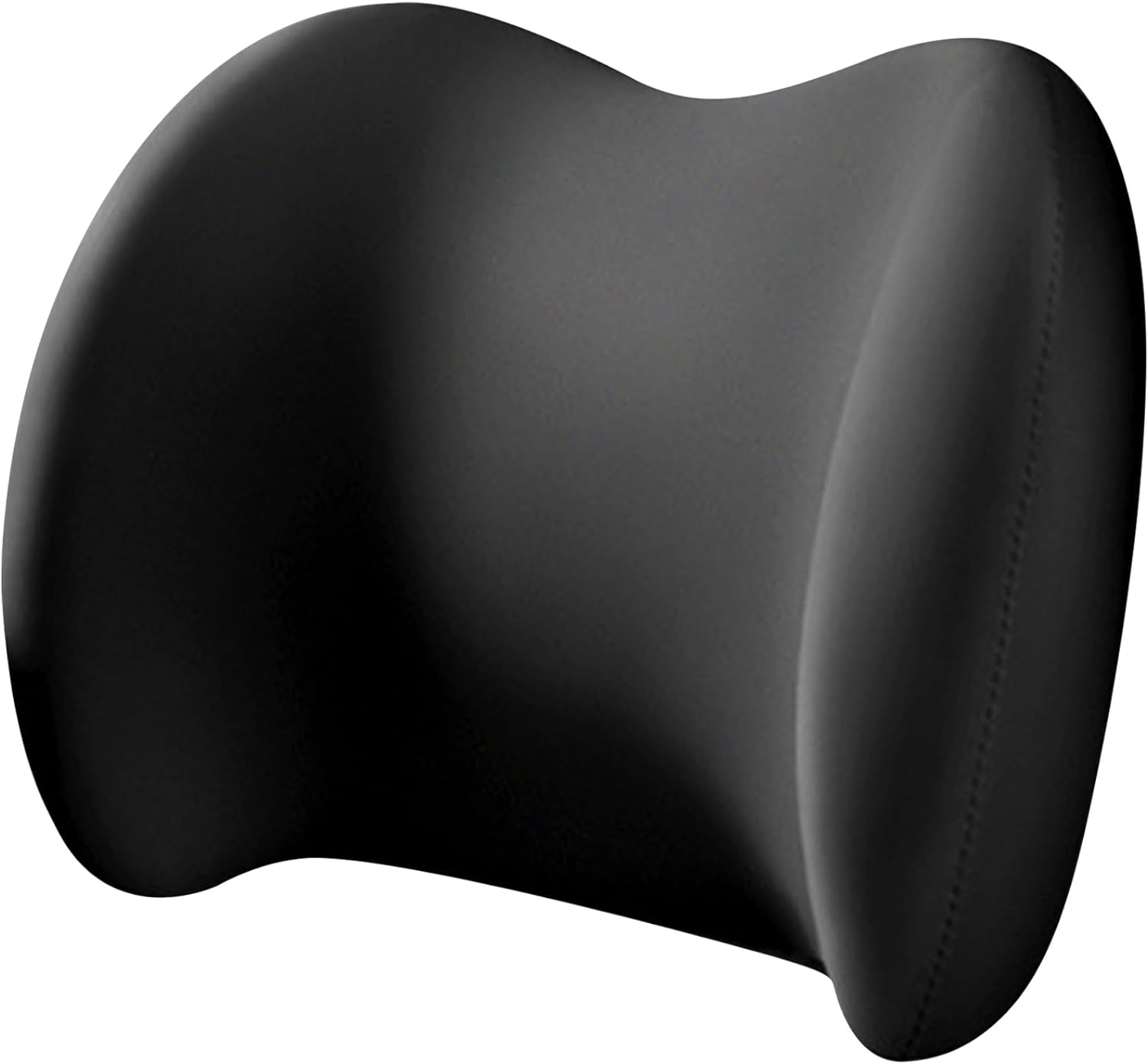 Lumbar Support Pillow for Car Seat Memory Foam Lower Back Support Cushion for Car Home Office Chair Driving Traveling Pillow with Strap for Back Pain Relief (Black) image number 4