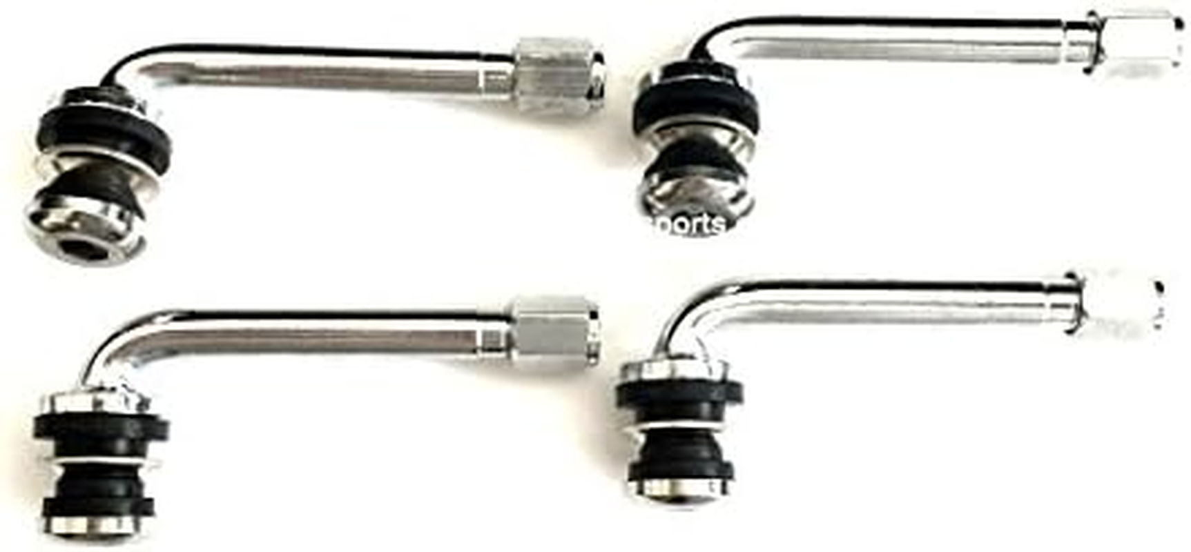 AVN Motorsports (4) 3.30" Chrome TIRE Valve Stems 90 Degree Angle for 3-Piece Wheels ENKEI Volk SSR HRE FORGIATO Rims