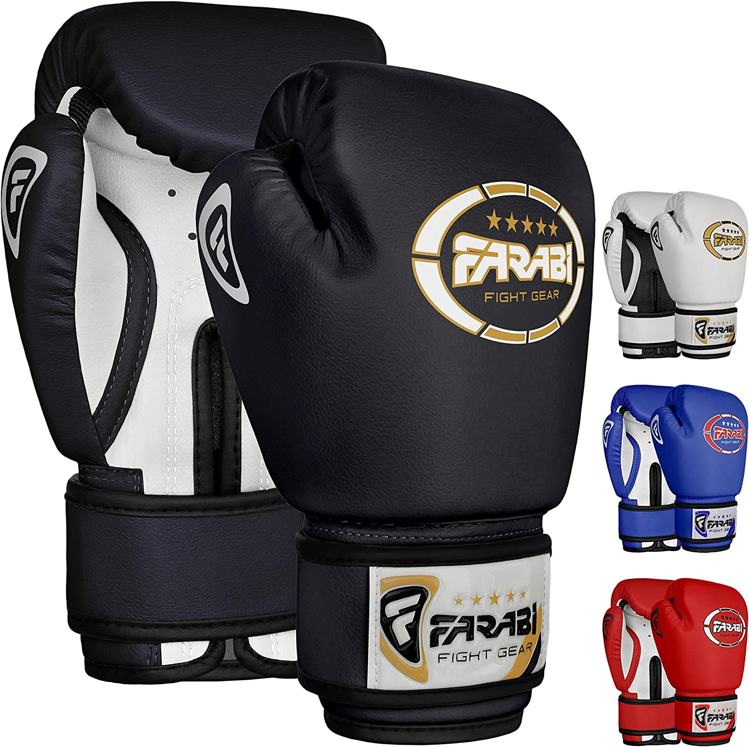 Farabi Sports Kids Boxing Gloves Boys and Girls Kickboxing Gloves 6-Oz Youth, Junior Boxing Gloves for MMA, Muay Thai, Boxing Pad, Punching Bag and Training for Age 5-10 Years