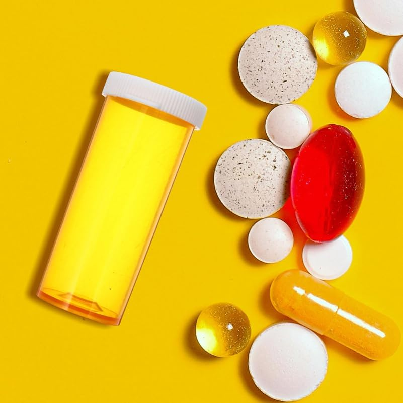 Baluue 10 Pack Empty Pill Bottle, Multi-Functional Plastic Medication Protable Storage Containers with Lids Waterproof Clear Pill Case for Vitamins and Supplements image number 5