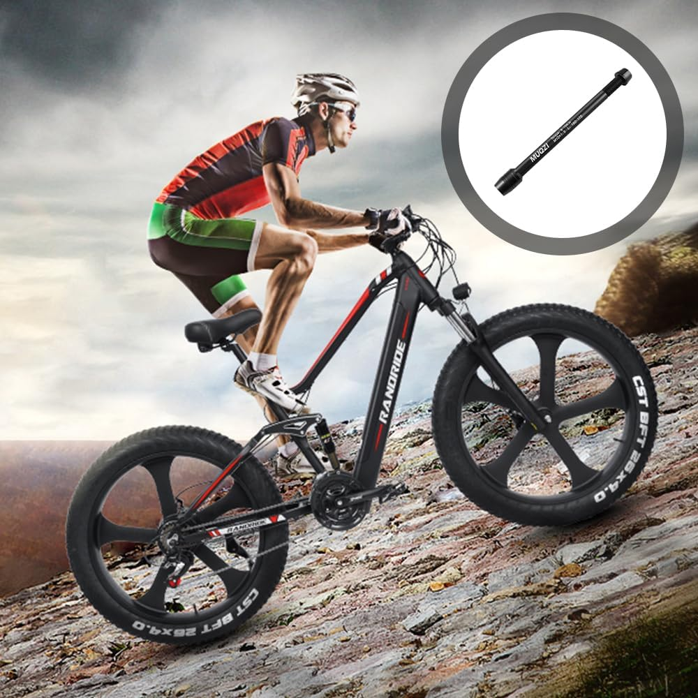 Bike Trainers Thru Axles,Bike Thru Axle,Bicycle Trainer Thru Axle,Replacement Skewer Axle,For Bicycle Indoor Trainer,For Rear Wheel Attachment Trainer,Black