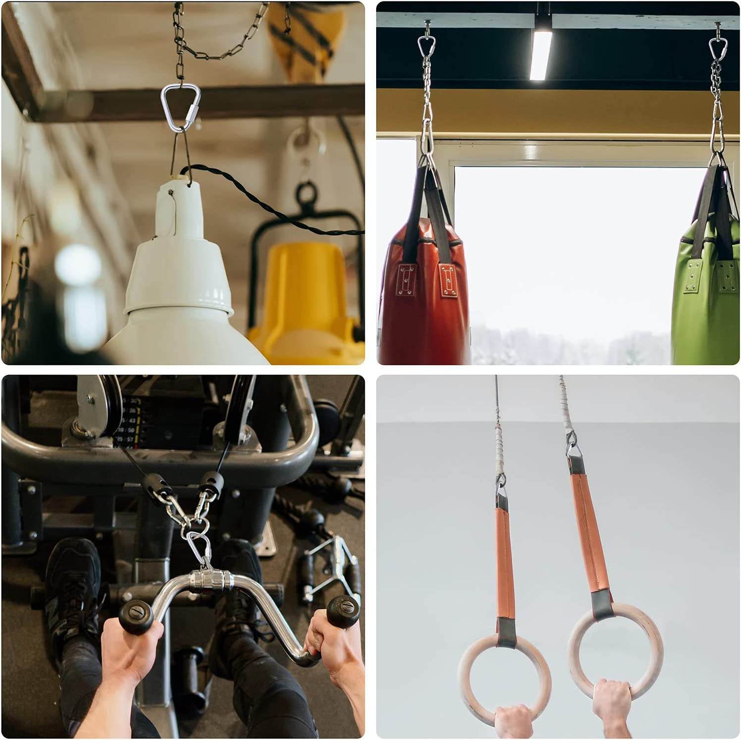 Delta Quick Link Triangle Locking Carabiner 1/4" M6 6MM 6Pcs image number 2