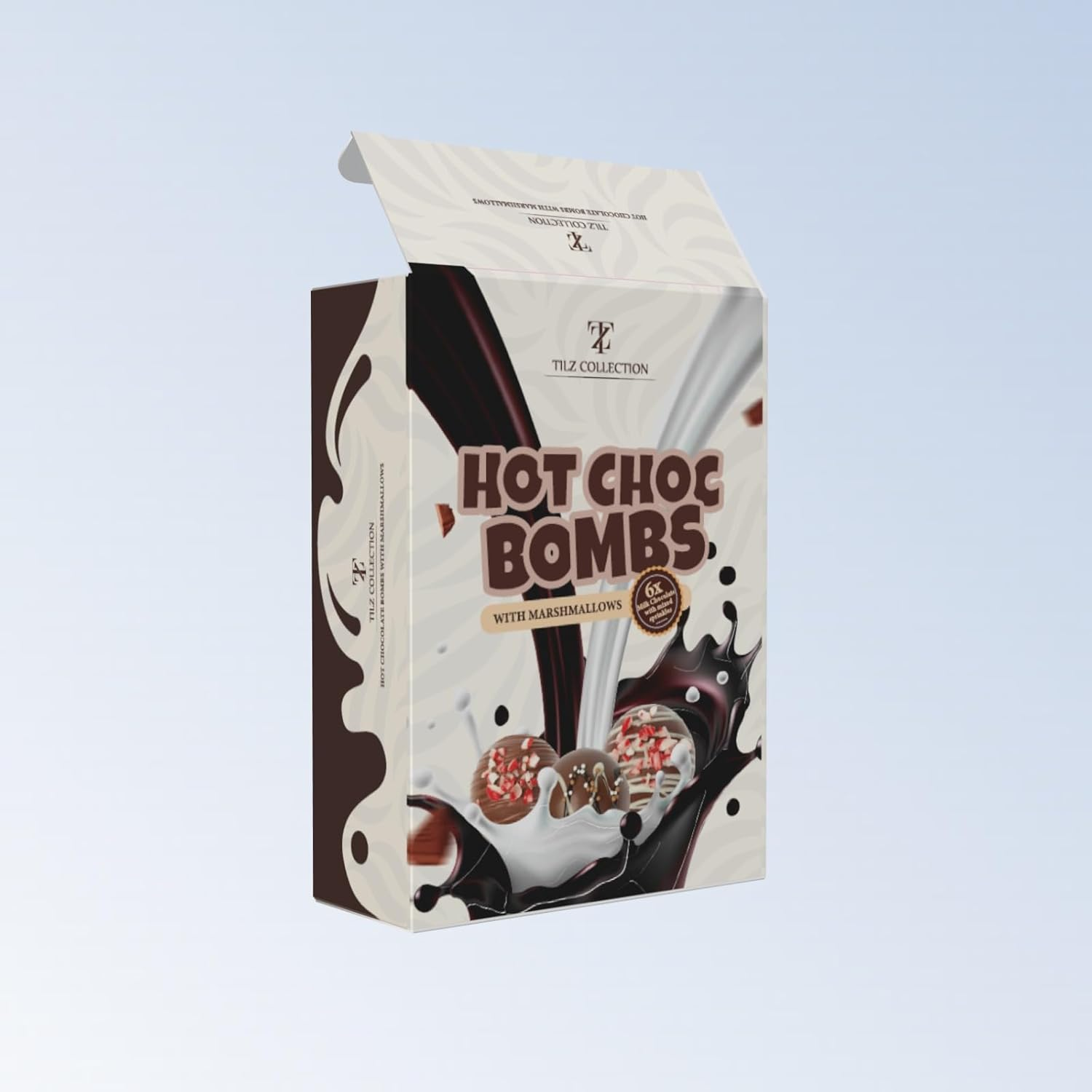 Hot Chocolate Bombs - 6 Cocoa Bombs with Mini Marshmallows and Toppings | Gourmet Hot Chocolate Gift Sets for Kids, Women, Men (Bolas De Chocolate) image number 4