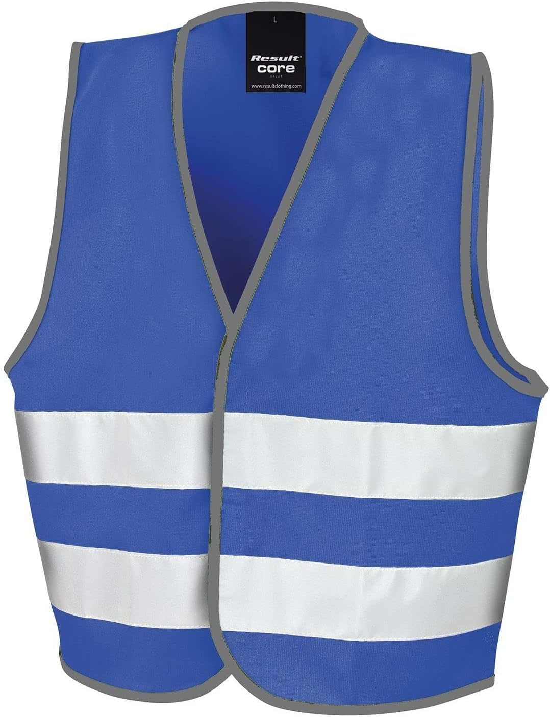 Result Core Kids Unisex Hi-Vis Safety Vest (UK Size: 10-12) (Royal Blue)