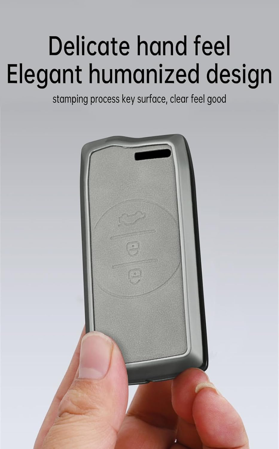 Ontto Metal Leather Key Fob Cover Fit for Chery Tiggo 8Plus Tiggo 8 New 5 plus 7Pro Max Omoda 5 C5 Smart Key Shell Case Keyring Key Holder Keychain Accessories image number 3