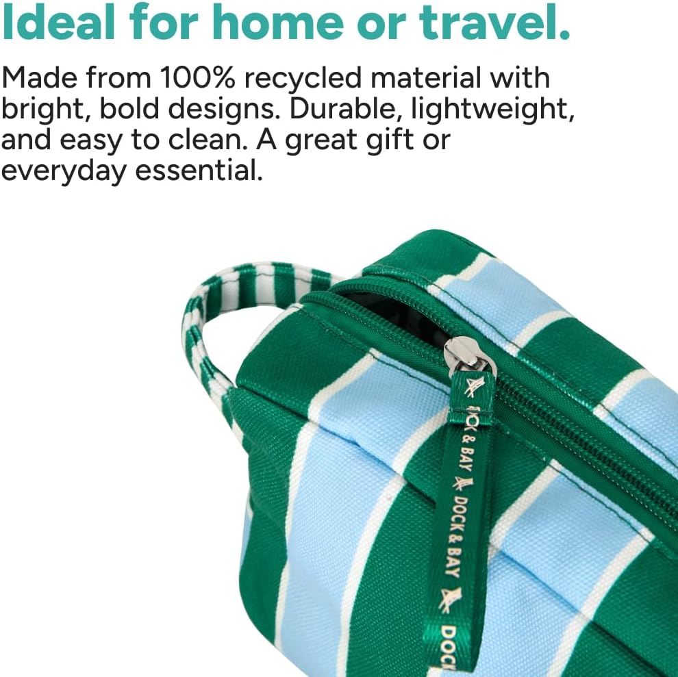 Dock & Bay Toiletry Bag - Large Travel Toiletries Kit - Peppermint Punch image number 3