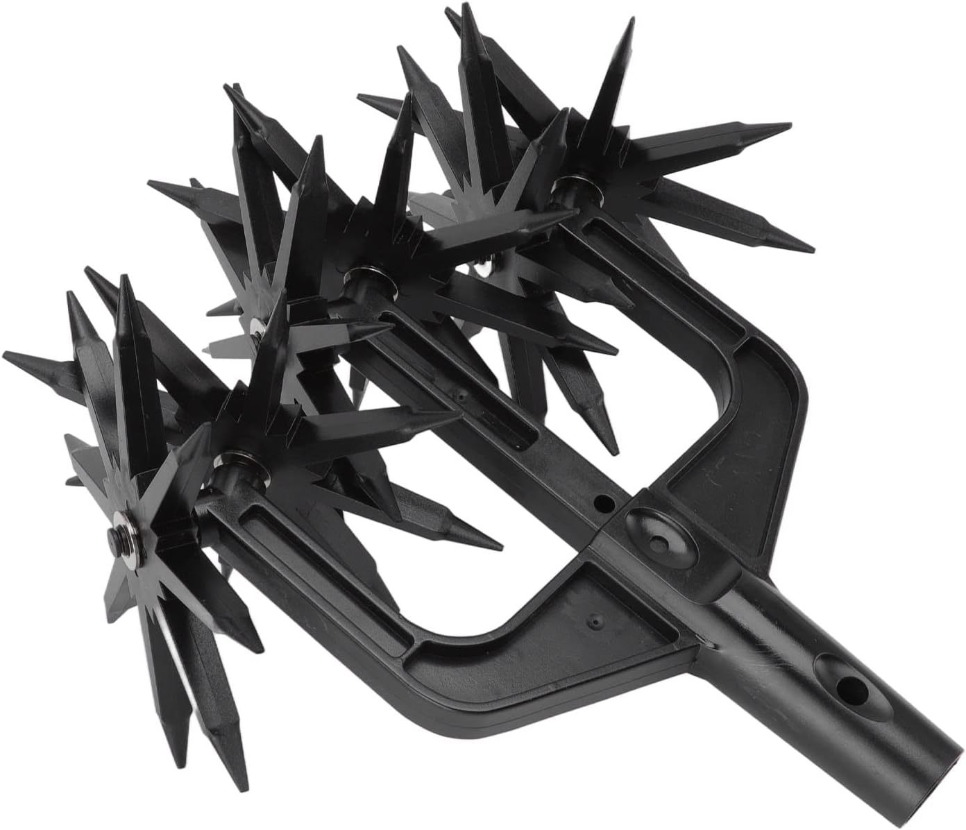 ANKROYU Garden Soil Scarifier, Wear-Resistant Handheld Rotary Tiller, 2-In-1 Ventilated Scarifier and Cultivator, Lightweight & Portable Garden Tool for Soil Loosening and Aerating image number 5