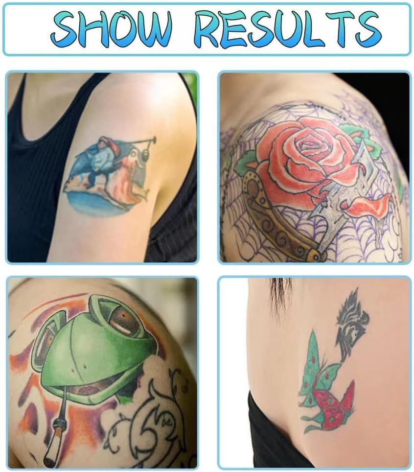 Temporary Tattoo Markers for Skin, 10 Body Markers Make Bold and Fine Lines, Cosmetic Quality + Tattoo Stencils for Kids and Adults, Dual-End Tattoo Pens for Body & Face Art, Halloween Makeup Kit image number 1