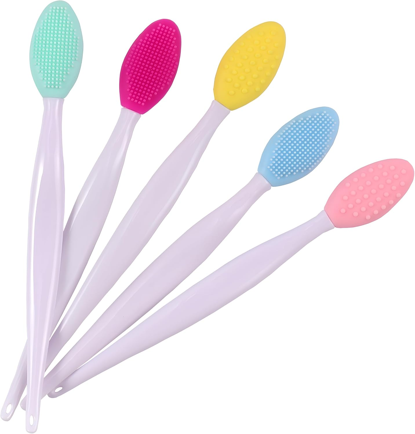 10Pcs Silicone Lip Brush Exfoliating Nose Clean Blackhead Removal Brushes for Face Scrubber & Lip Scrubber,For Massaging,Makeup Skincare Removal image number 1