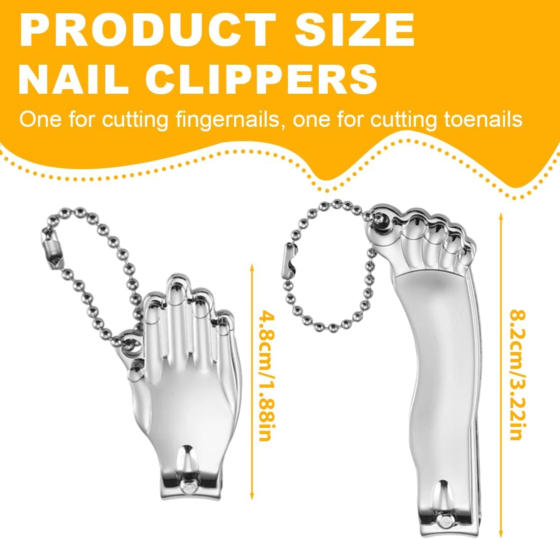 Nail Clippers Set, Premium Stainless Steel Fingernail and Toenail Clipper Cutter, Nail Clippers for Hands and Feet, Clean and Hygienic with Nail File Sharp, Effortless Stainless Steel Nail Clipper image number 5