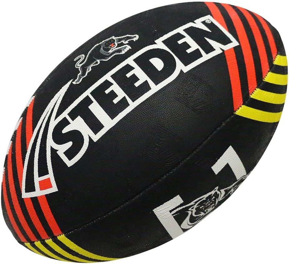 Steeden NRL Supporter Panthers Rugby League Ball Size 5