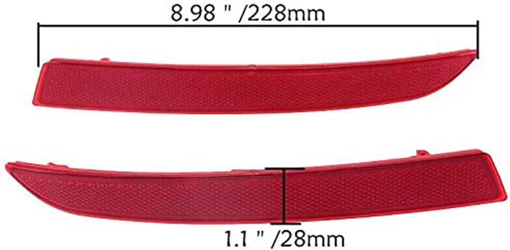 Rear Bumper Reflector Light Trim Warning Lamp 63147318555 63147318556 for F10 F18 520D 520I 528I 535I 2013-2016 image number 1