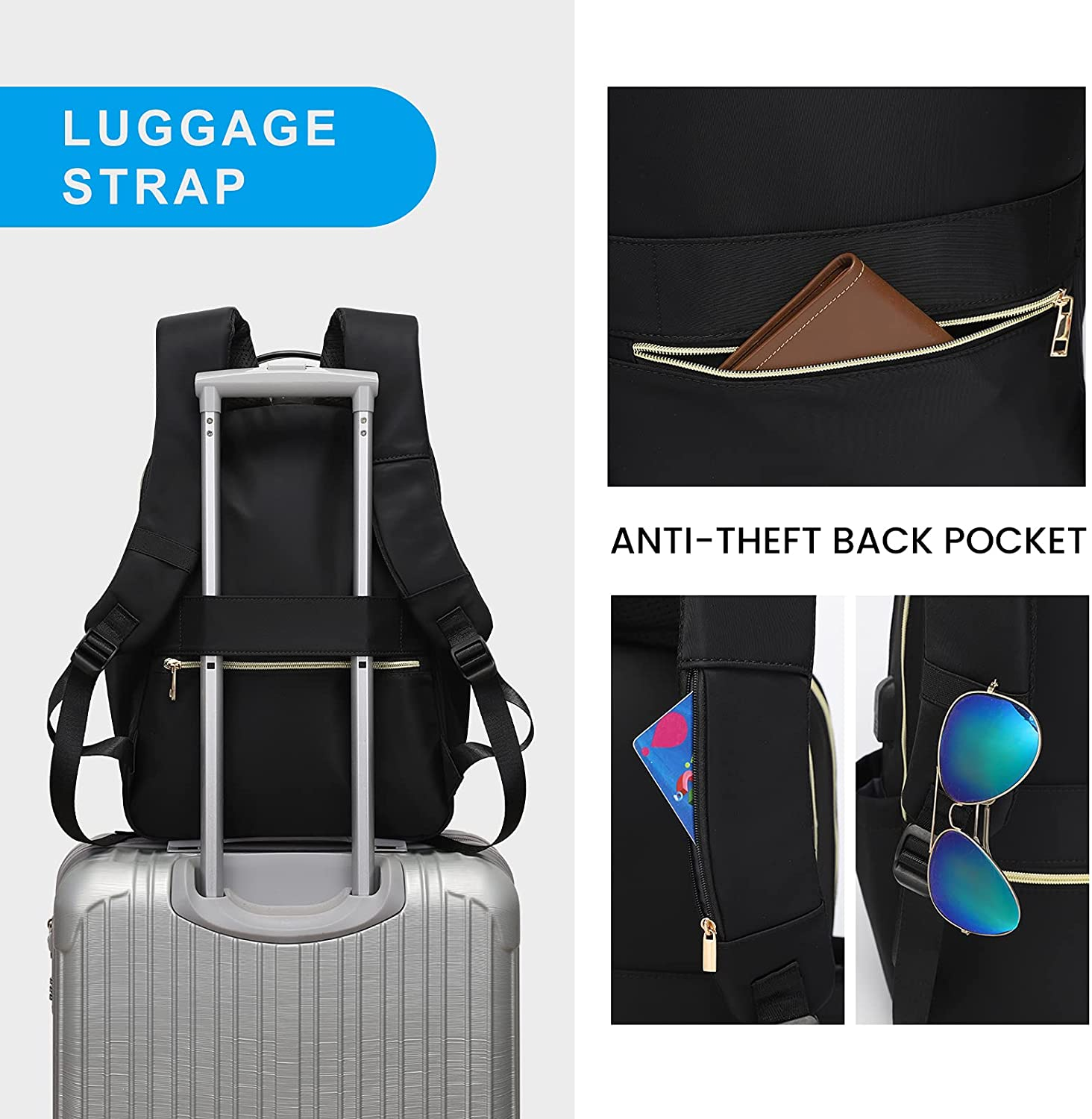 Modoker Women'S Lpatop Backpack 15.6-Inch Laptop & Tablet