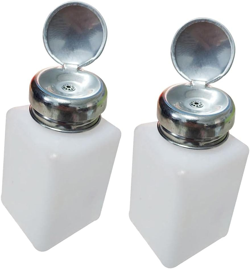 2X Nail Polish Makeup Remover Press Bottle Solvent Pump Dispenser image number 4