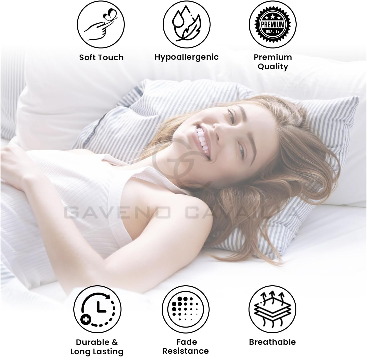 Fitted Sheet Double Bedding with 25 Cm Depth- Super Soft Cosy Easy Care Polycotton Bed Linen- Shrinkage and Fade Resistant- Aqua image number 5