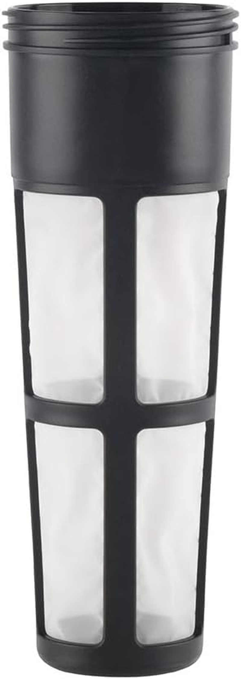 Takeya Patented Deluxe Cold Brew Coffee Maker with White Lid Airtight Pitcher, 1 Quart, White