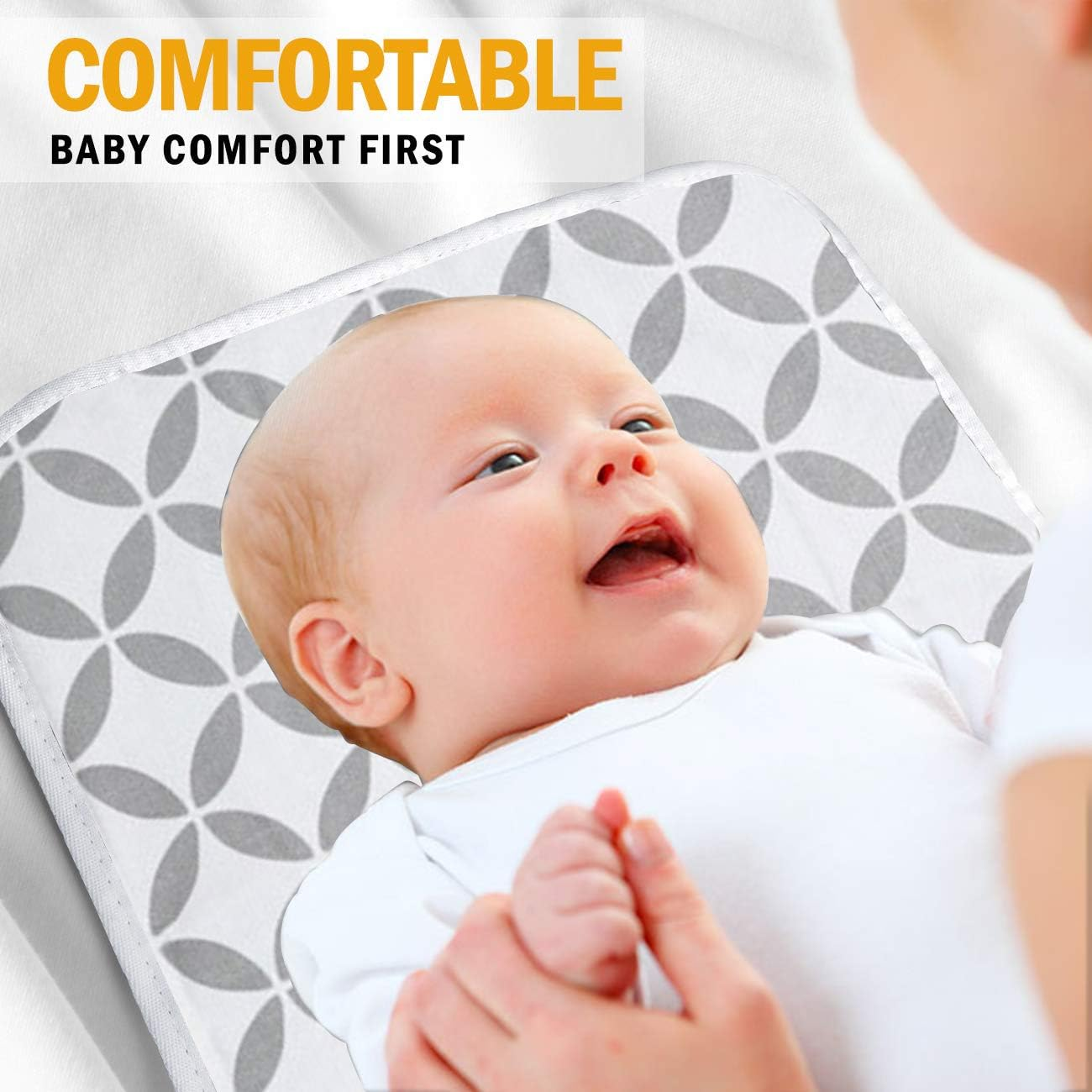 Foldable Travel Changing Mat Portable Baby Change Mat Waterproof Travel Changing Mat for Home Travel Outside image number 6