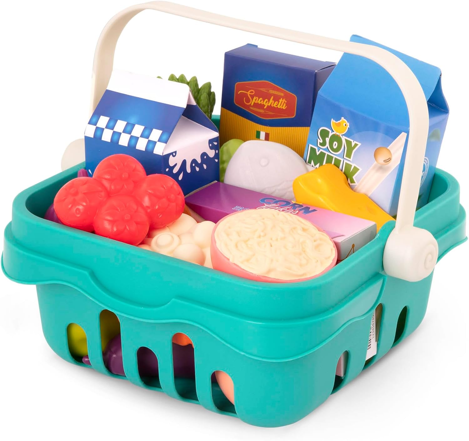 B. Toys &ndash; Play Food & Basket &ndash; 18 Pieces of Toy Food &ndash; Grocery, Cooking, Play Kitchen Toys &ndash; Pretend Play Set for Toddlers, Kids &ndash; 2+ Years &ndash; Freshly Picked