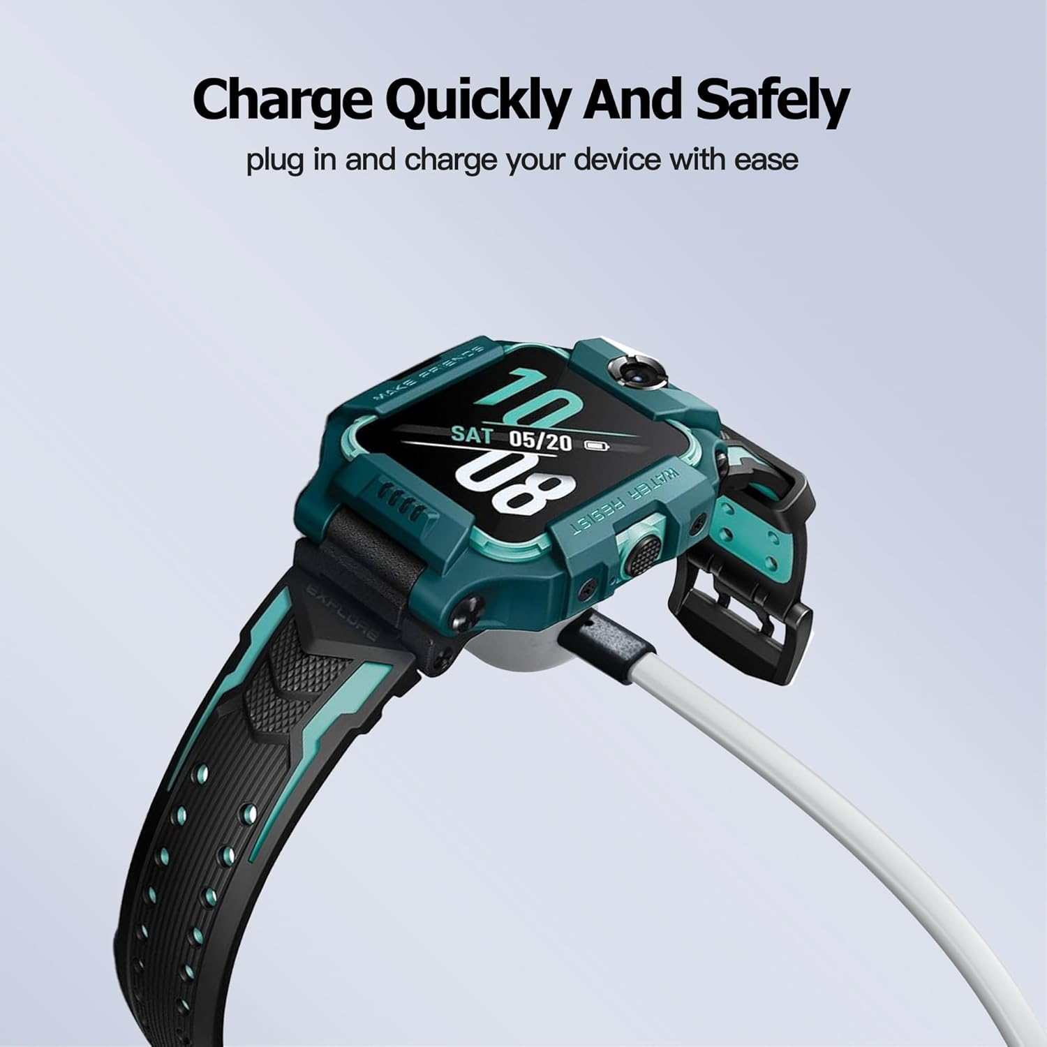 AWINNER Compatible with Imoo Watch Phone Z6 / Watch Phone Z1 Charger Cable - USB Charging Chord for Smart Watch - White 1M image number 2