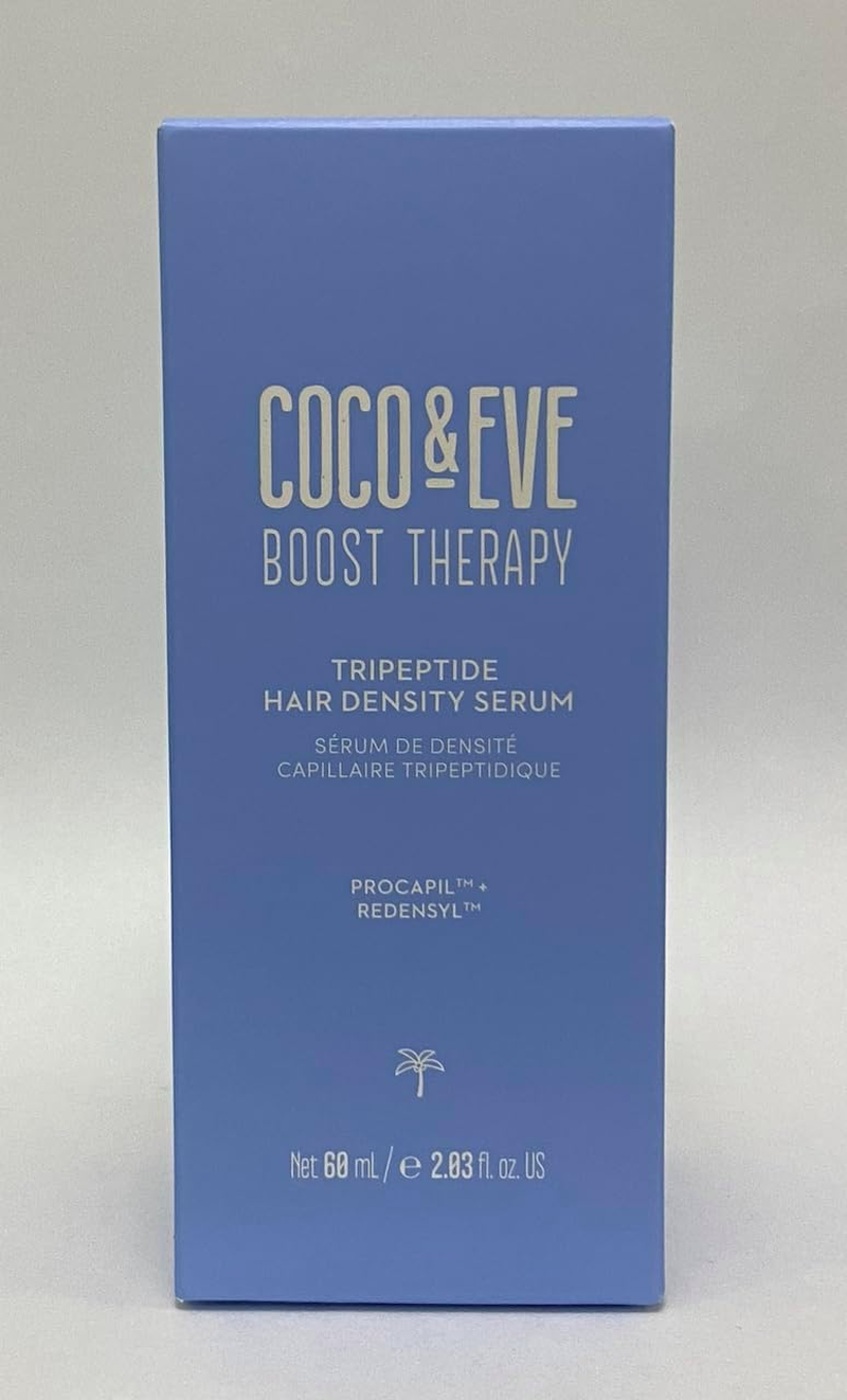 Coco & Eve Boost Therapy Tripeptide Hair Density Serum. for Thicker, Fuller Hair. Anti-Hair Loss & Shedding, Lightweight Scalp Treatment with Biotin & Caffeine for Volume & Restoration (60 Ml) image number 1