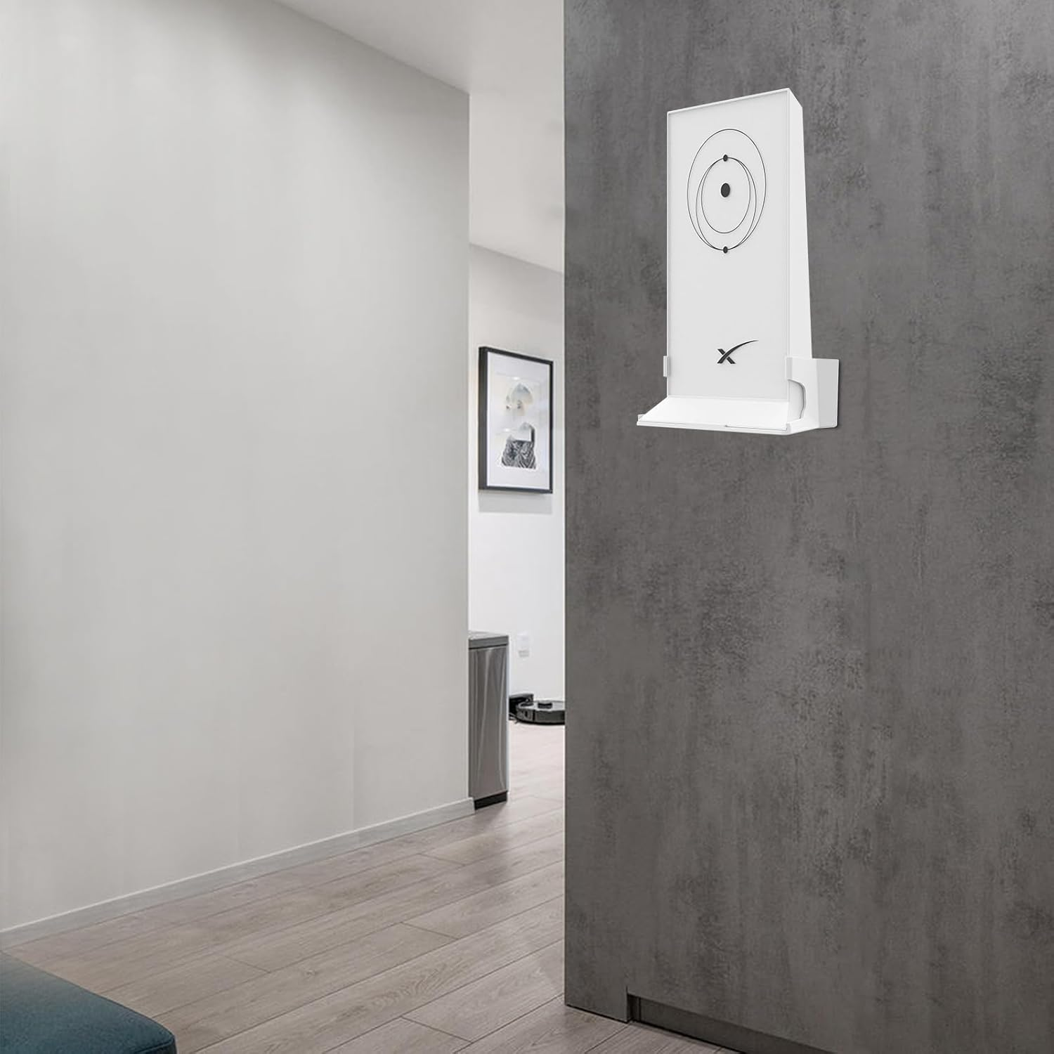 HOLACA Dedicated PC Material Wall Mount Bracket for Starlink Mesh Router V2 - (Incl. Screws)｜White｜Aesthetic&middot;Durable&middot;Secure image number 4