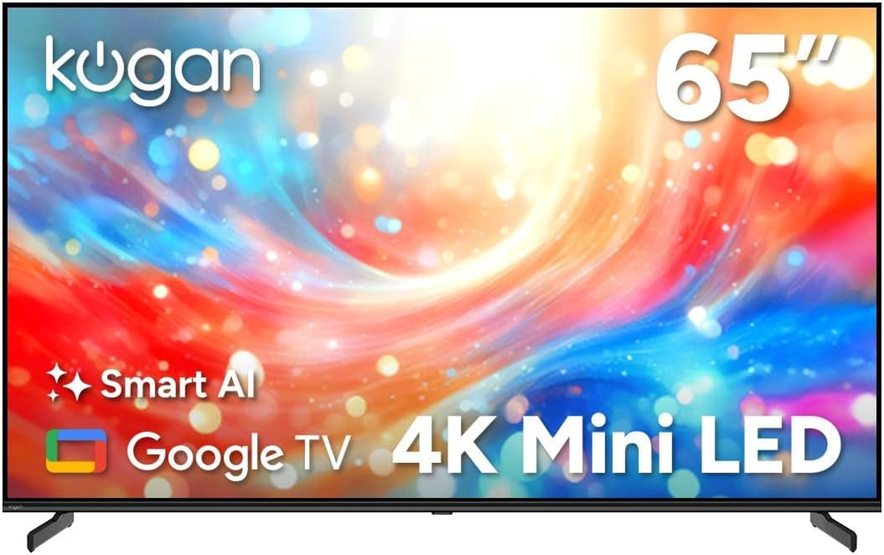 Kogan 65" Mini-Led QLED 4K Smart AI Google TV - MQ8T - KAQL65MQ8TA - 65 Inch image number 1