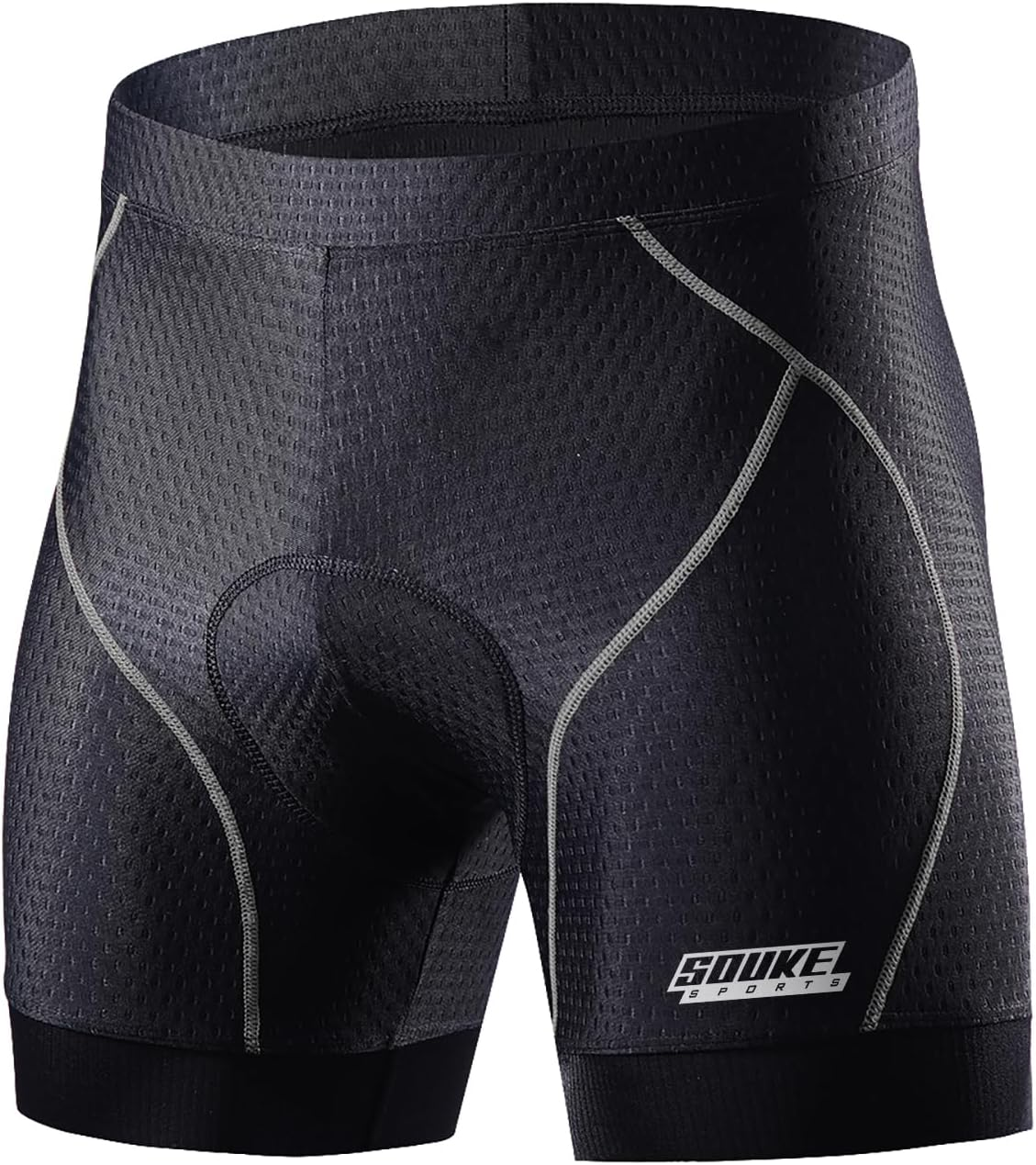 Souke Sports Men'S Cycling Underwear Shorts 4D Padded Bike Bicycle MTB Liner Shorts with Anti-Slip Leg Grips