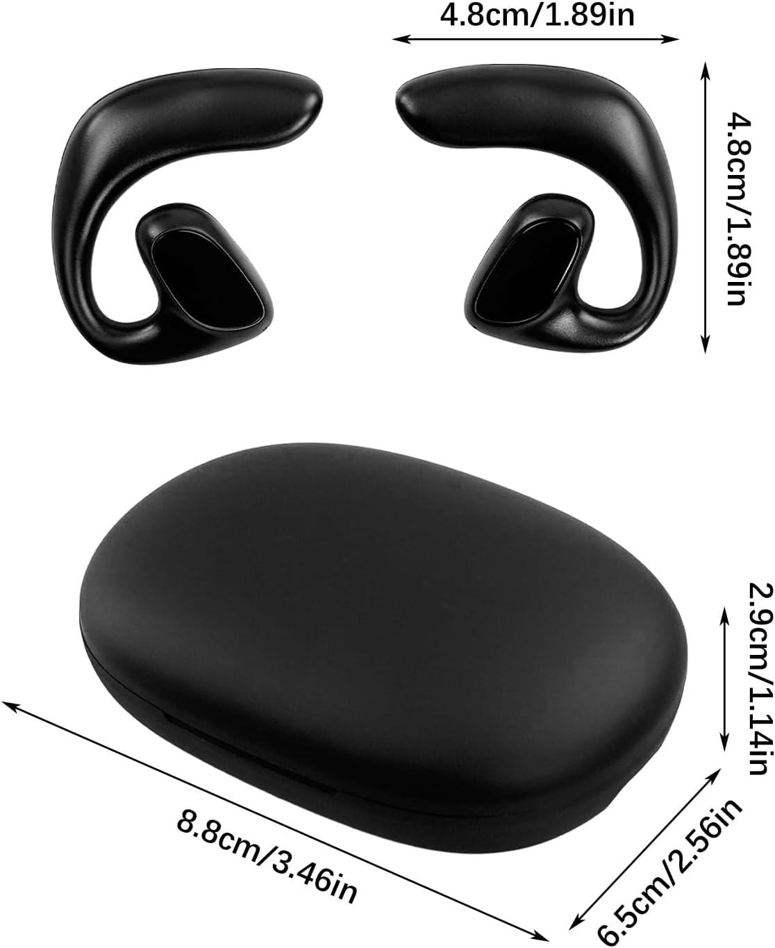 M8 Language Translator Earbuds, Wireless Bluetooth Smart Translation Earbuds 144 Languages Speech Translator Earphones for Travel Business Learning