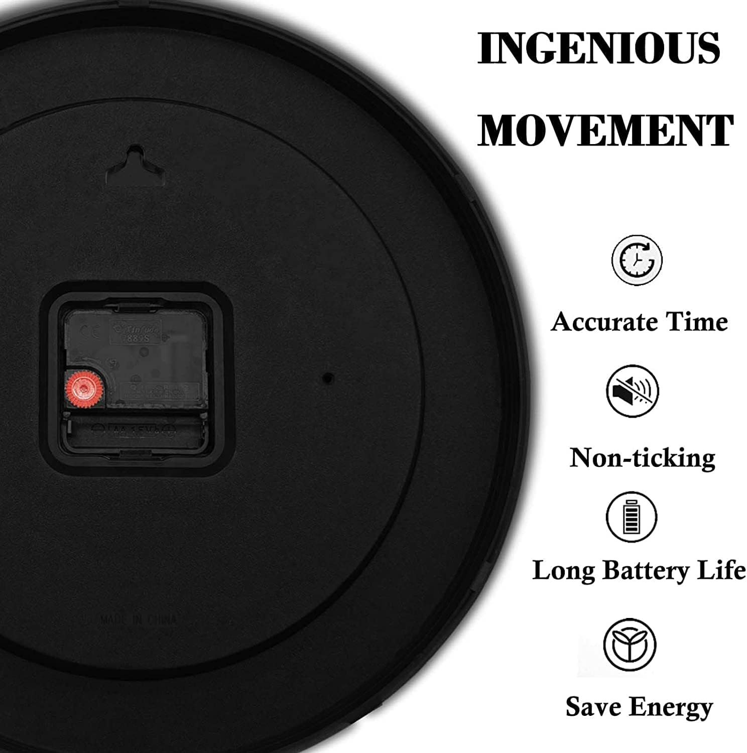 QINFIEY 12 Inch Silent Movement Kids Wall Clock, Non Ticking Children round Wall Clock Battery Operated Space Travel Style Decor Children Clock for Home School Boys Bedroom Living Room (Blue) - Pink image number 3