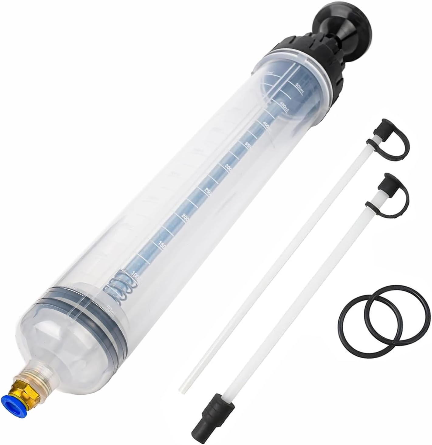 BEANPRECOY 500Cc Oil Fluid Extractor & Filler Pump | Manual Vacuum Oil Change Syringe W/Hose | for Engine, Brake Fluid, Transmission Oils & Coolant | Multi-Purpose Fluid Transfer Pump image number 5
