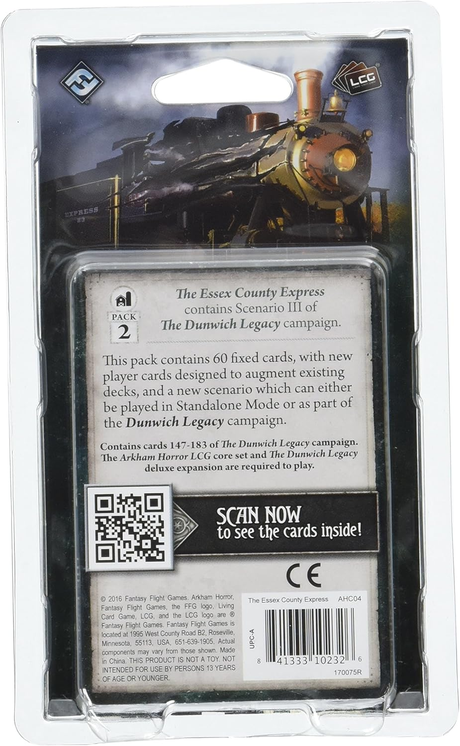 Fantasy Flight Games AHC04 Arkham Horror LCG - the Essex County Express Mythos Pack Card Game
