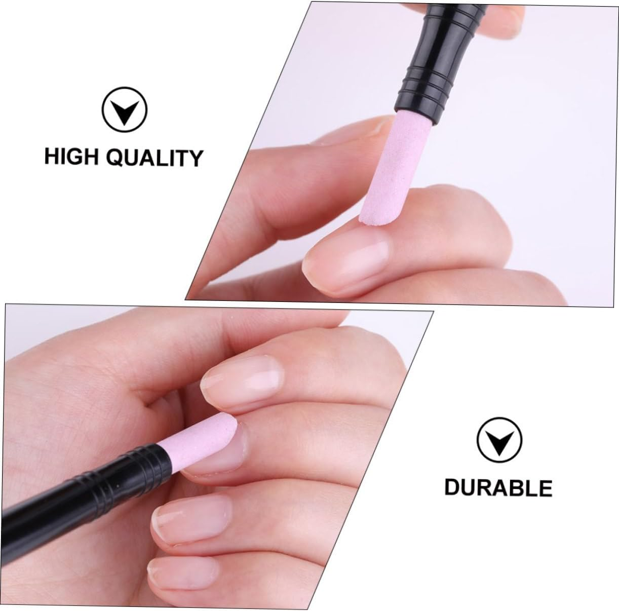 Minkissy Cuticle File 10 Pcs Nail Quartz Pen Toenails Gel Stick Pedicure Tools Nail Polishing Pen Eraser Pumice Stone Manicure Pumice Cuticle Pusher Nail Polish Pens Multifunction Pp Plastic