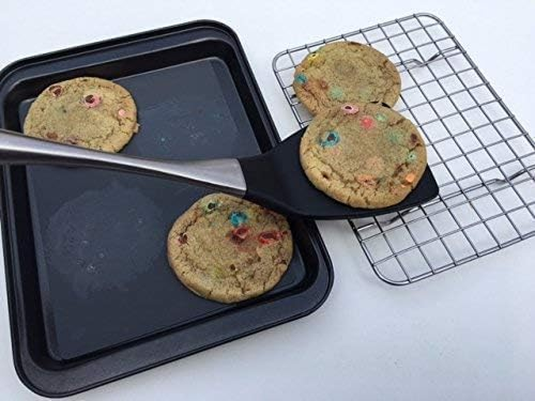 5-Piece Nonstick Bakeware Set for Toaster & Convection Ovens &ndash; Includes Baking Trays, Cooling Rack & Silicone Mats &ndash; Compact Baking Tray Set for Small Ovens image number 1