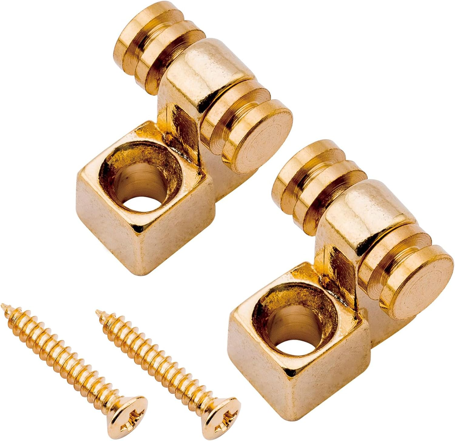 Musiclily Pro Steel Roller String Trees String Guides String Retainers for Strat/Tele Style Electric Guitar, Nickel (Set of 2)