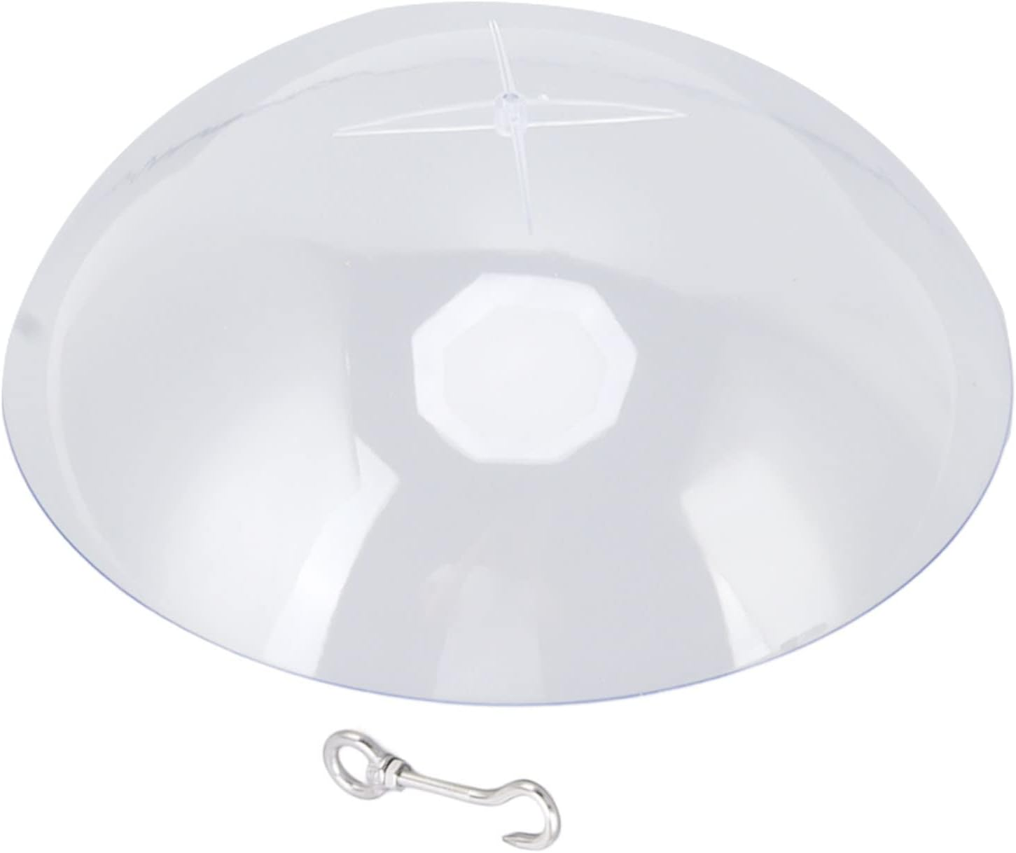 Transparent Bird Feeder Protective Dome Cover with Hook, Acrylic Hanging Bird Feeders for Outdoor Use image number 1