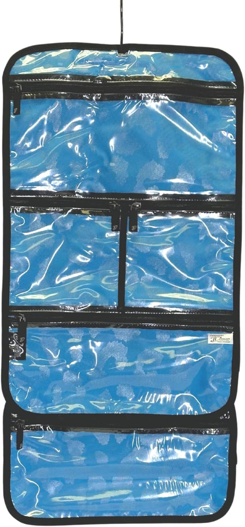 Dream Duffel Hanging Accessory Roll for Competition & Travel, Jewelry, Toiletry, & Cosmetic Bag, Black, Solid