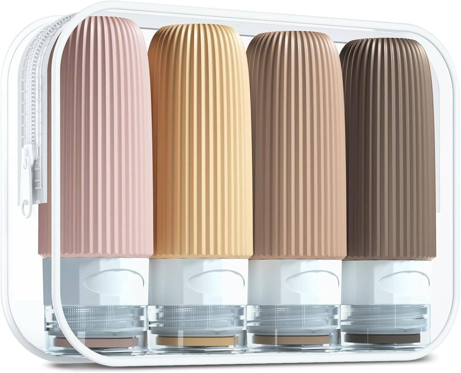 Mrsdry Travel Bottles for Toiletries, Tsa Approved 2Oz Travel Bottles, BPA Free Leak Proof Travel Size Toiletry Containers, Refillable Travel Accessories with Toiletry Bag for Shampoo Liquid (4 Pack) image number 4